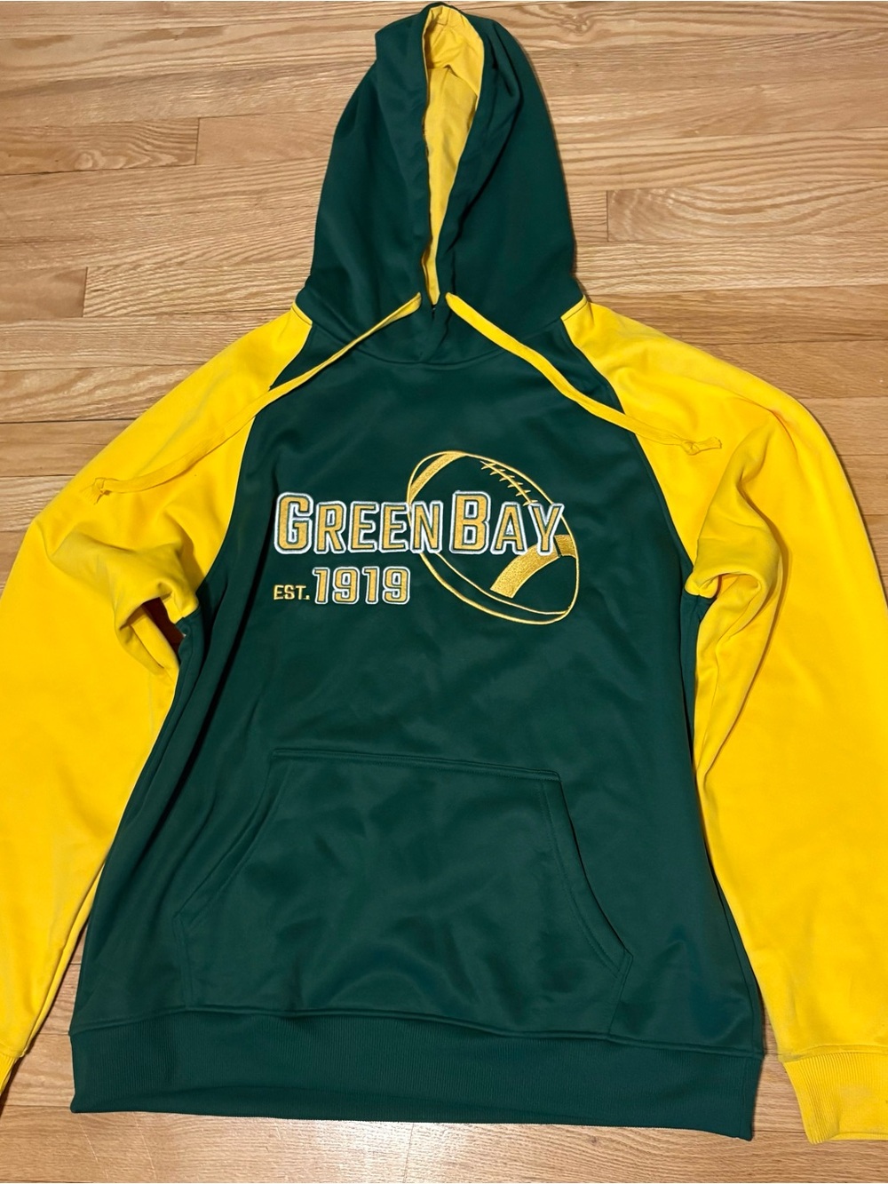 Green Bay Pullover Hoodie - Green & Yellow